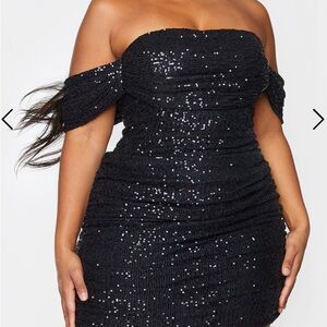 Black Sequin Dress